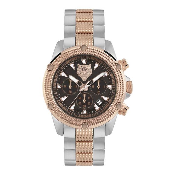 Plein Sport Hurricane Chronograph Watch Two Tone Mens